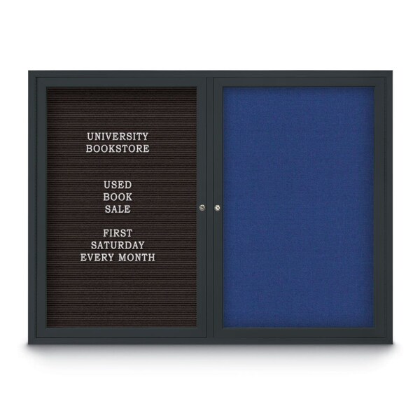 Corkboard, Cork/Black, 36" x 36"